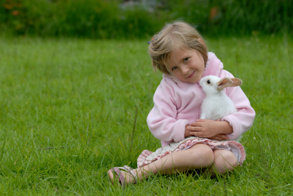 little girl with a rabbit, Copyright iStockphoto.com/misha shiyanov