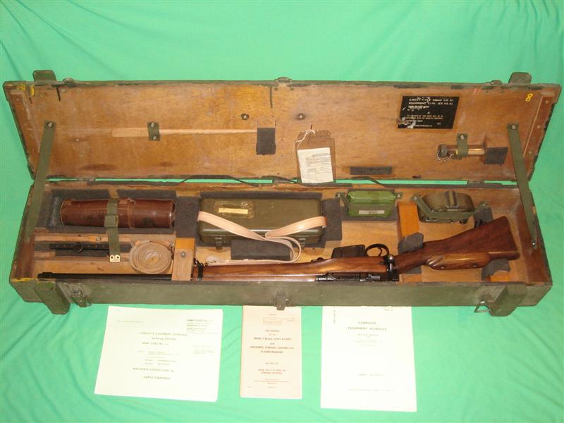 Sold at Auction: CASED WWII BRITISH NO 4 Mk I ENFIELD SNIPER RIFLE