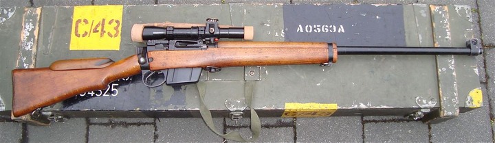 Enfield L42-A1 Sniper Rifle No4 MkI T L42A1 Scope 7.62×51 Bolt