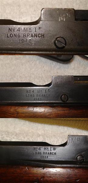 Lee Enfield ( Long Branch Dated 1942 ) Model No. 4 Mark 1* .303 Brit Cal  Full Wood Military Mag Fed