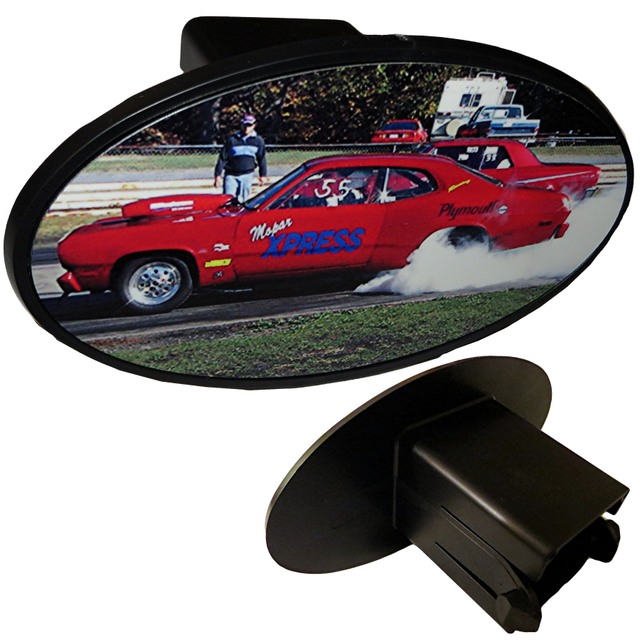 10.90 Oval 2" Trailer Hitch Receiver Cover Make your own at