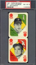 1951 Topps Red Back Panels