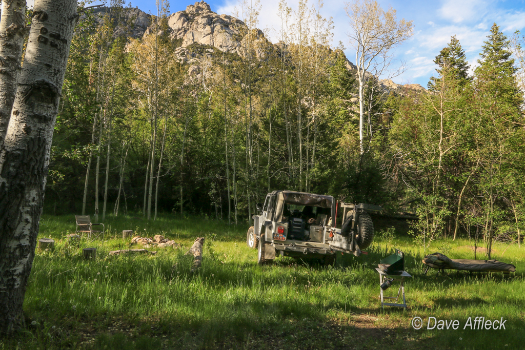 Camp in Granite Creek