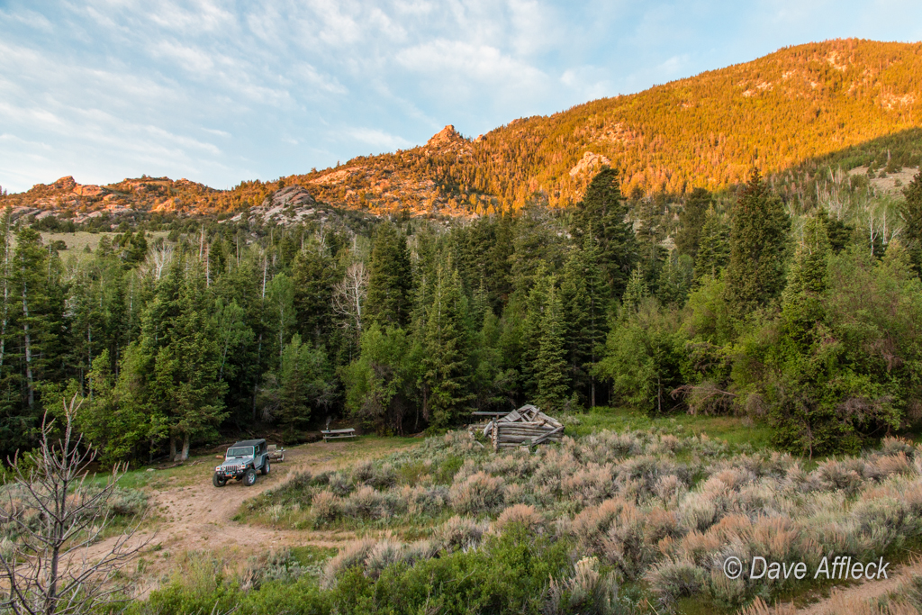 Campsite at old wilderness study area boundary in Tom's Canyon