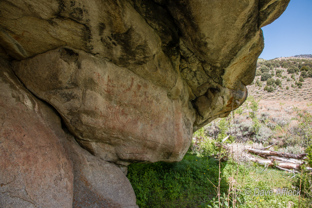 Pictograph panel in Scott's Basin