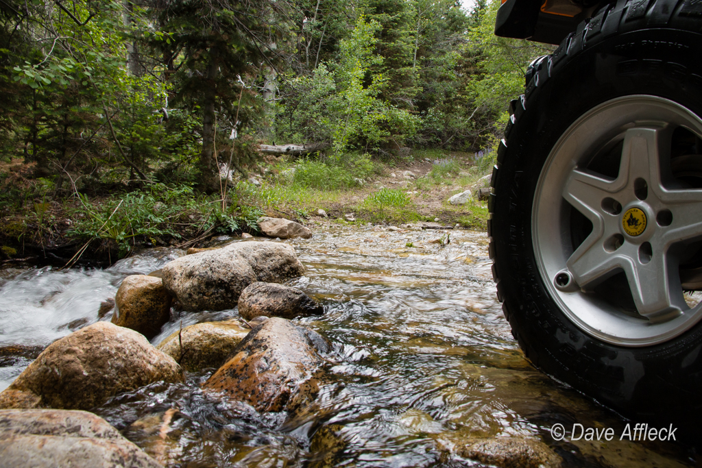 Stream crossing in Granite Creek Canyon