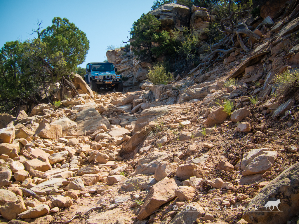 Bumpy section of road