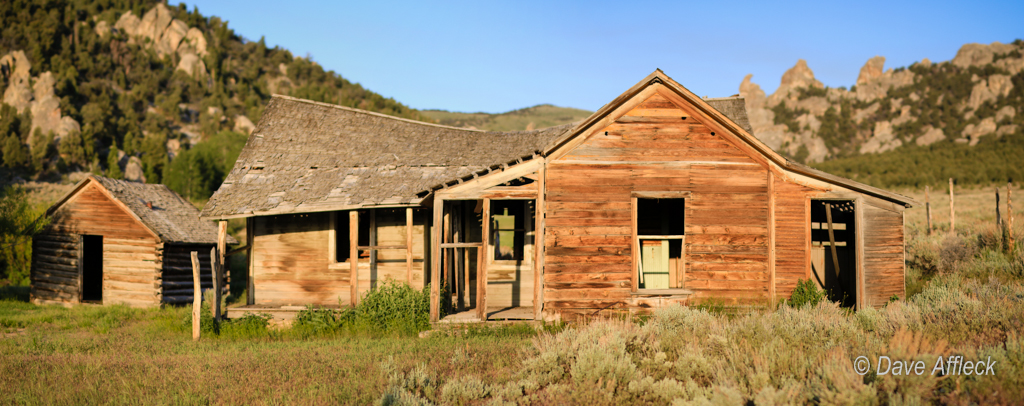 Old ranch house in morning light