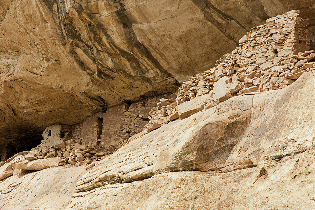 Ruins from cliff side