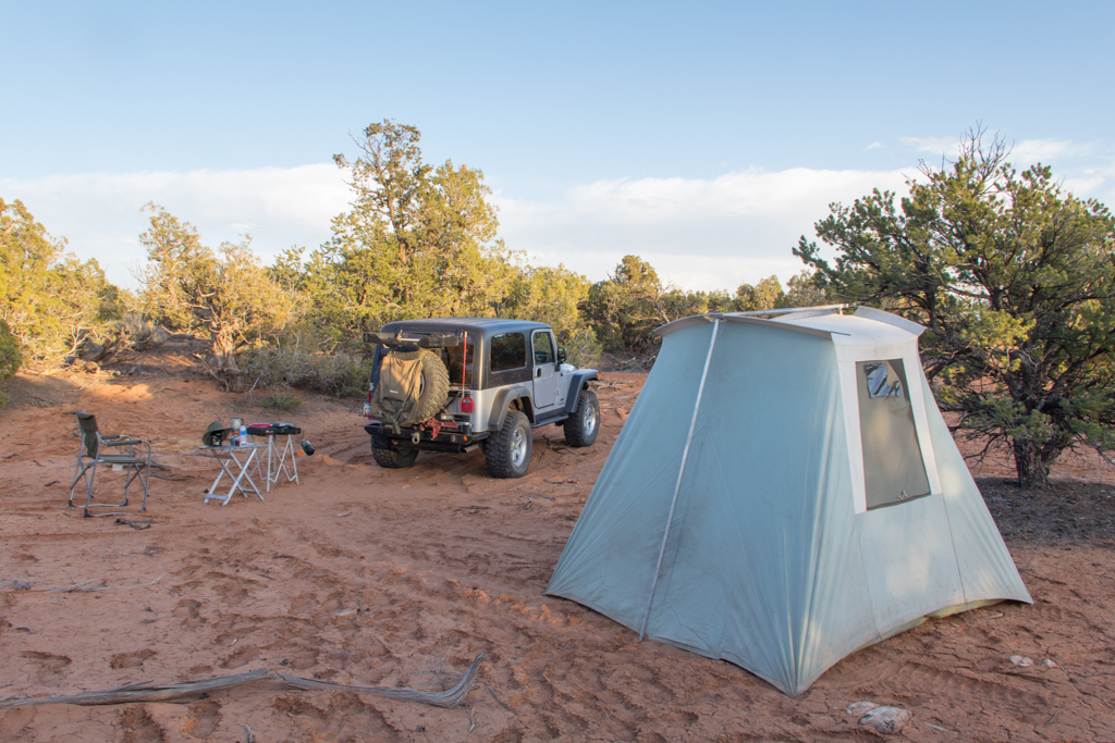 Camp near Slickhorn canyon