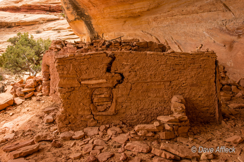 Anasazi wall showing evidence of remodeling