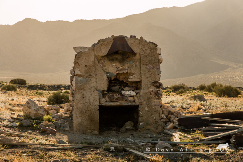 Remains of large oven in what must have been the miners mess hall at Newhouse