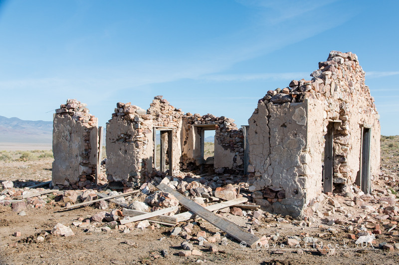 Remains of social hall or clubhouse at Newhouse