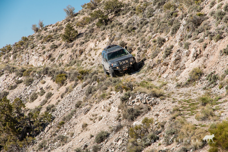 Rough, narrow, rarely travelled shelf road to abandoned mine site