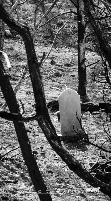 Lonely headstone, Fay cemetery