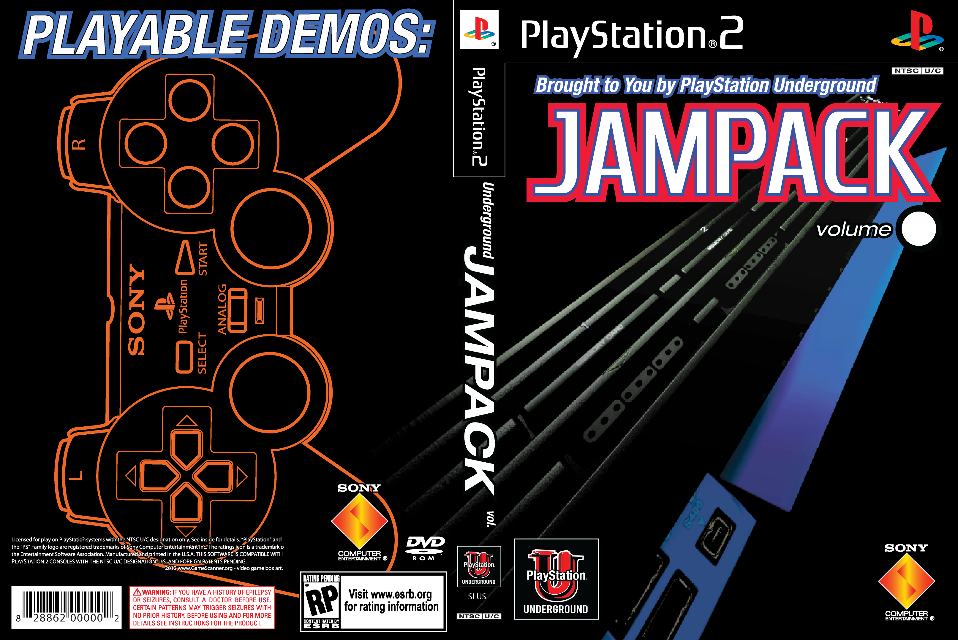 PlayStation 2 Jampack cover template/caption. 