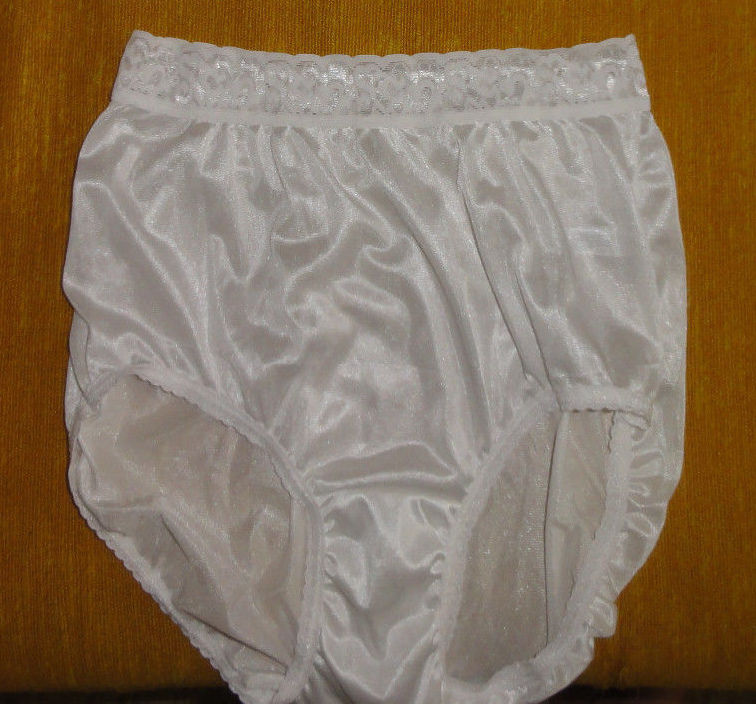 Vintage Hanes Lace Top Full Brief Nylon Panties White Sz 5 25 26 Ebay