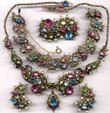 1951 Hollycraft Pastel Stones & Pearls
