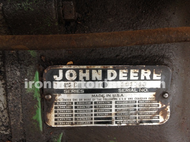 1956 John Deere 420C Crawler Tractor Dozer