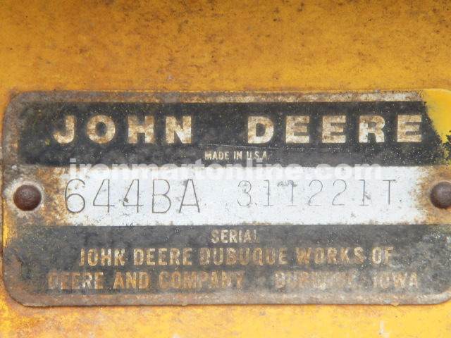 Wheel loader John Deere 644B used for sale