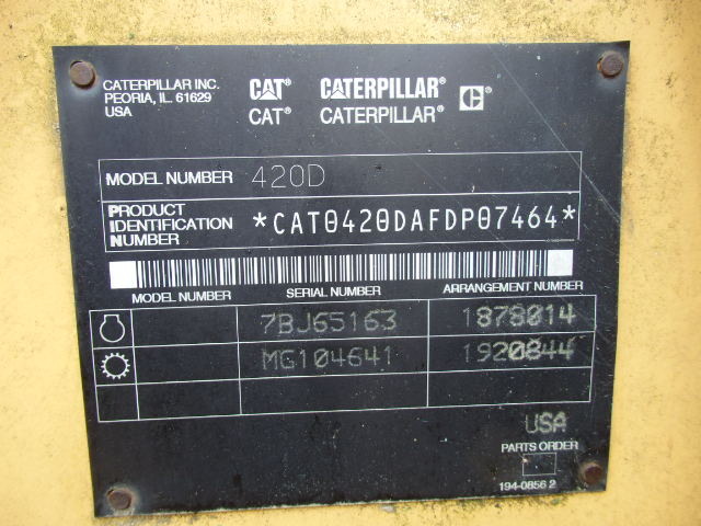2002 Cat 420D Backhoe 4x4