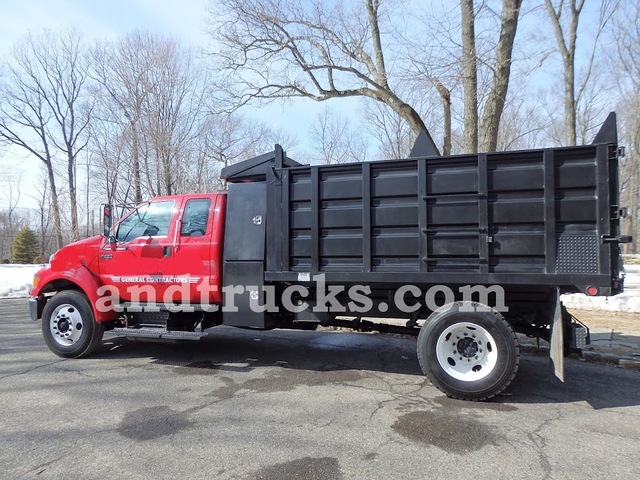 2004 Ford F-650 Crew Cab Single Axle 12ft Dump Truck Automatic