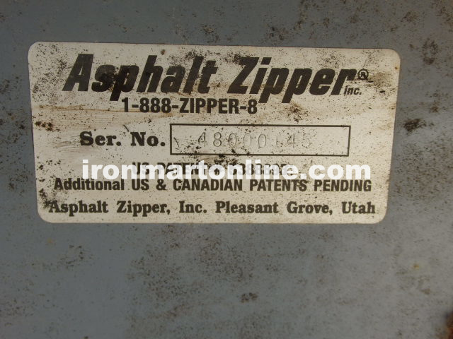 2005 az 480 asphalt zipper for sale