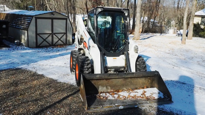 Bobcat S770 Skid Steer with A91 Package Forks GP Snow Buckets Clean Low