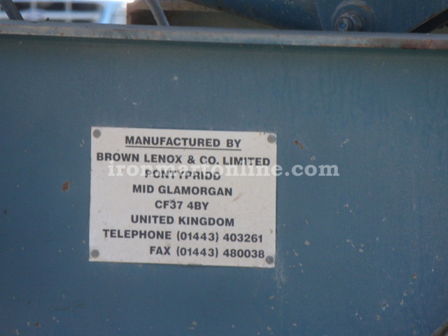 Brown Lenox Model 4226 Single Toggle Jaw Crusher