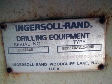 Ingersoll-Rand ECM370 / LV140HR Track Drill