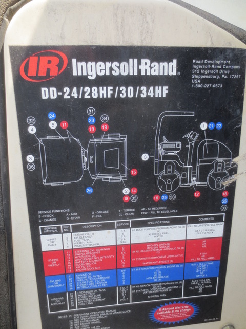 Ingersoll-Rand DD30 Dual Drum Roller‏