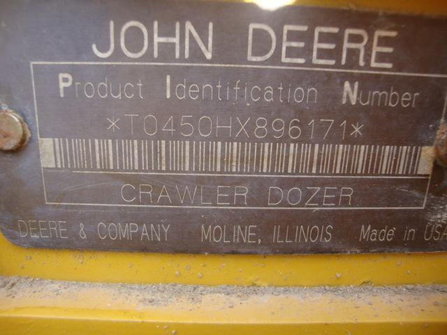 John deere serial number identification