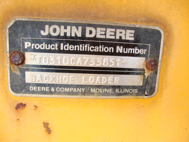 John Deere Backhoe loader 310C 1987