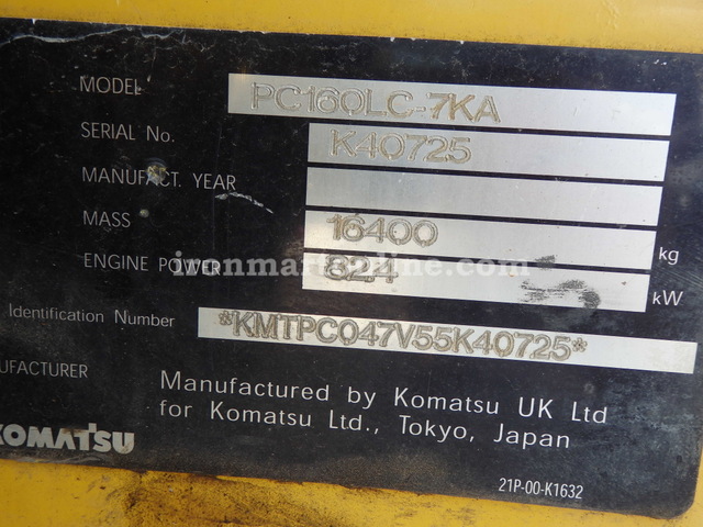 Komatsu PC160LC-7KA Excavator