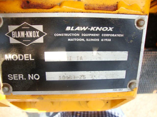 Blaw Knox PF 410 Paver Omni IA Specs