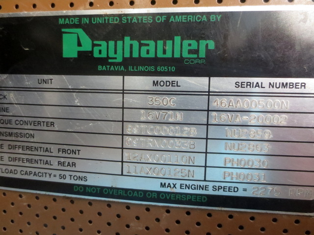 International Payhauler 350C Wrecker