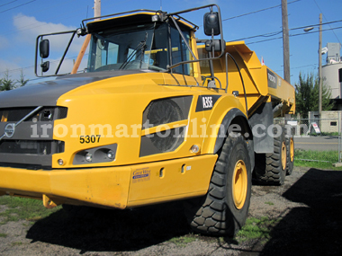 Two 2012 Volvo A35F 35-Ton Articulated Haul Trucks