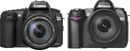 Canon 20D and Nikon D70
