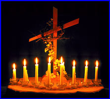 Cross and Candles