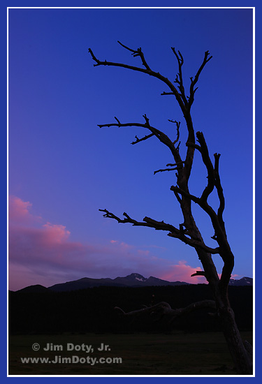 Dusk, Moraine Park, Rocky Mountain National Park