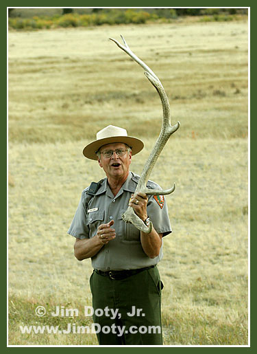 Park Ranger giving a talk, Rocky Mountain National Park, Colorado