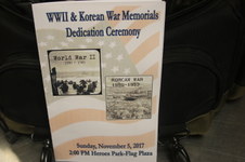 WWII & Korean War Memorial Dedication