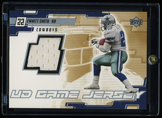 2001 Upper Deck Game Gear Emmitt Smith #21 HOF