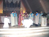 Church service in January 2005