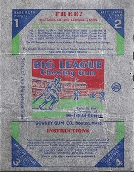 1933 Goudey Wrapper