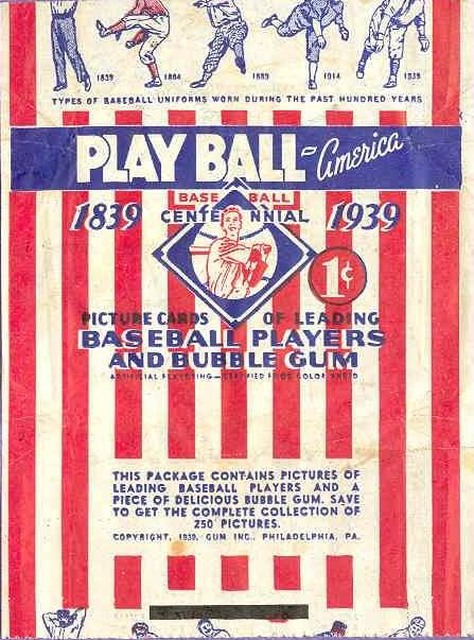 1939 Play Ball Wrapper