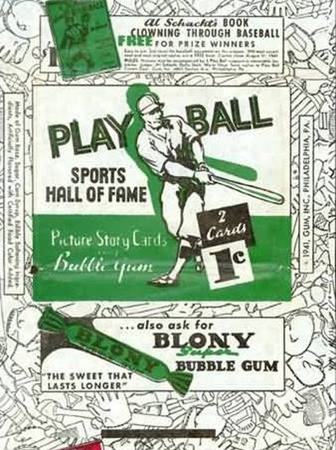 1934 Goudey Wrapper