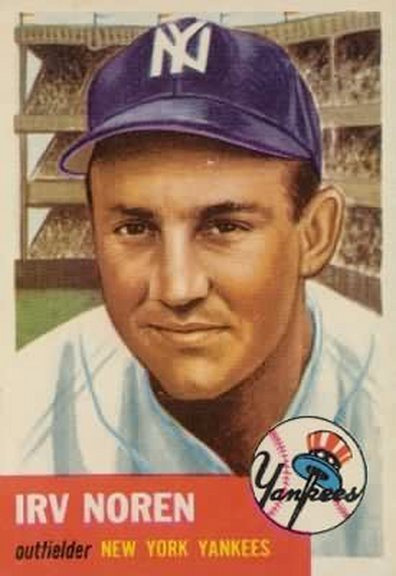 1953 Topps card #35 of Irv Noren