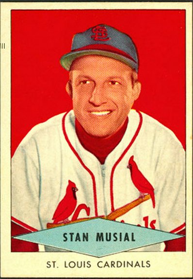 1954 Red Heart card of Stan Musial