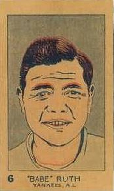 1926 W512 card of Babe Ruth